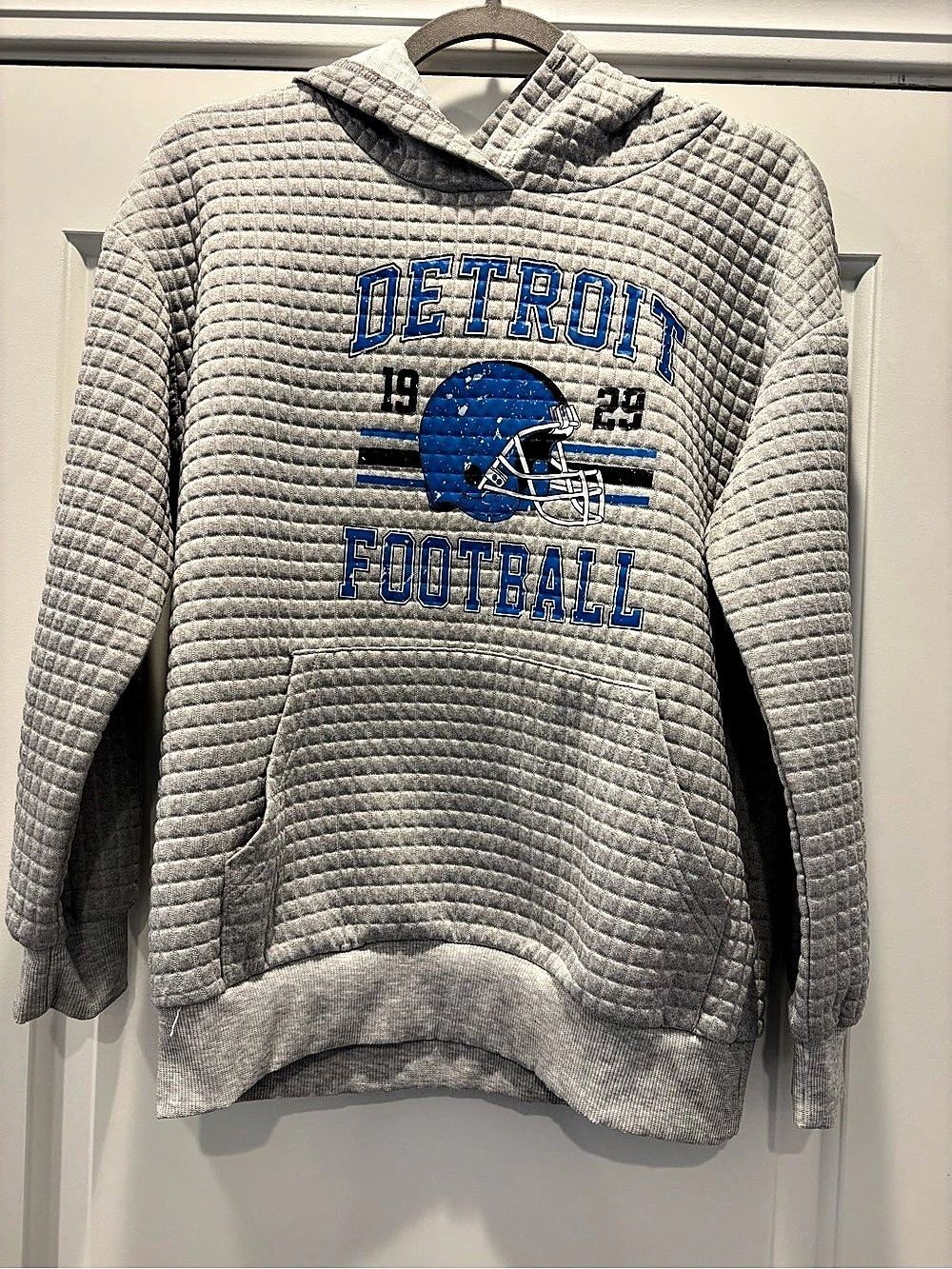 Detroit Football Hoodie Size Small